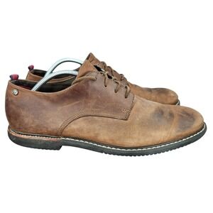 Timberland Oxford Shoes Mens 11 Brown Leather Anti Fatigue Comfort Casual Shoes
